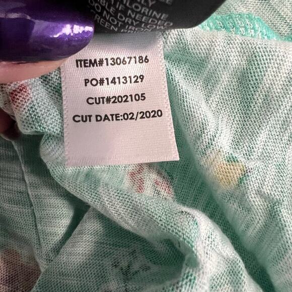 Torrid Strapless Smocked Bodice Babydoll Top Green Floral Size 4X NWT - Picture 8 of 8